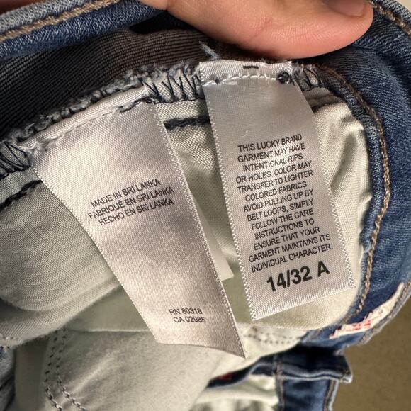 Lucky Brand Bridgette High Rise Skinny Frayed Jeans US Women's 14/32 - Picture 6 of 7